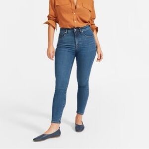 Everlane high rise skinny jeans Clean front 25